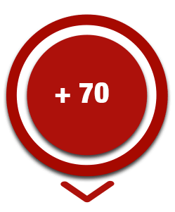 Más de 70 profesionales informáticos Más de 70 profesionales informáticos