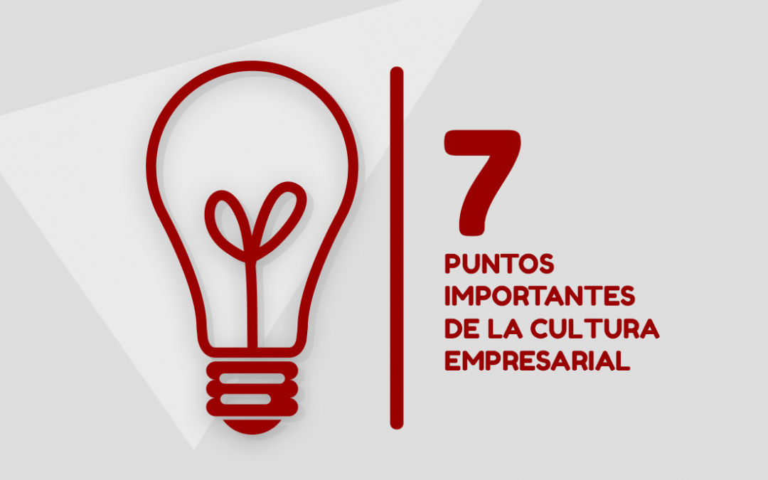 7 Puntos importantes de la cultura empresarial
